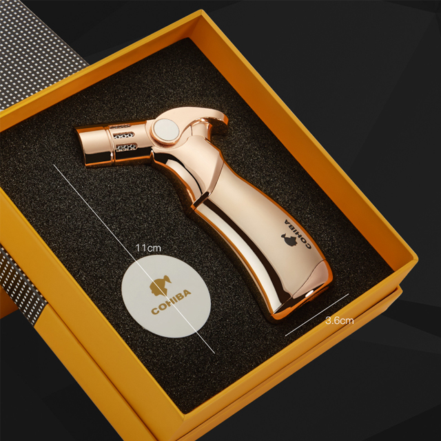 Vỏ Hột Quẹt Bật Lửa Khò 4 Tia COB-956 Thiết Kế Sang Trọng Đẹp Độc - Dùng Gas Cao Cấp