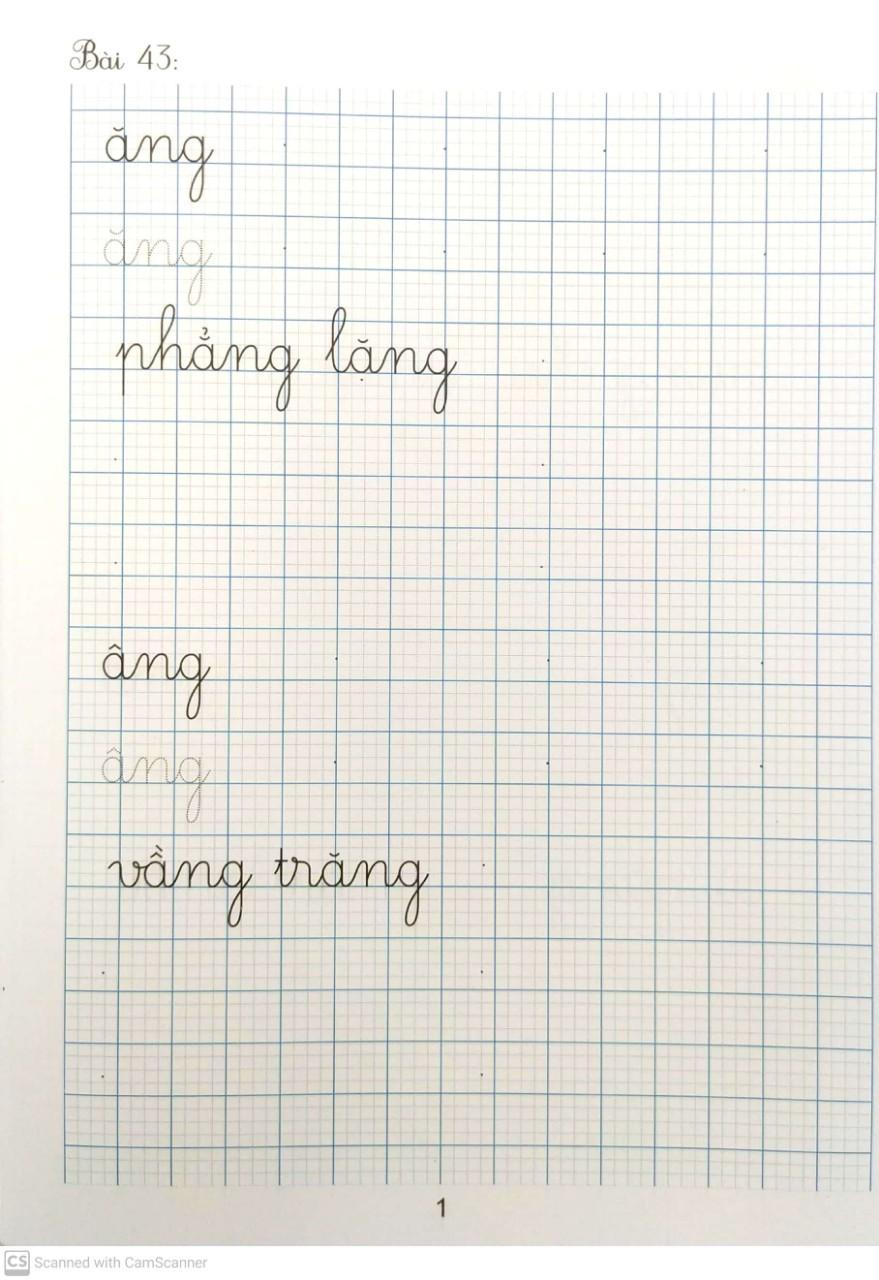 Vở Viết Đúng, Viết Đẹp 1 - Tập 2