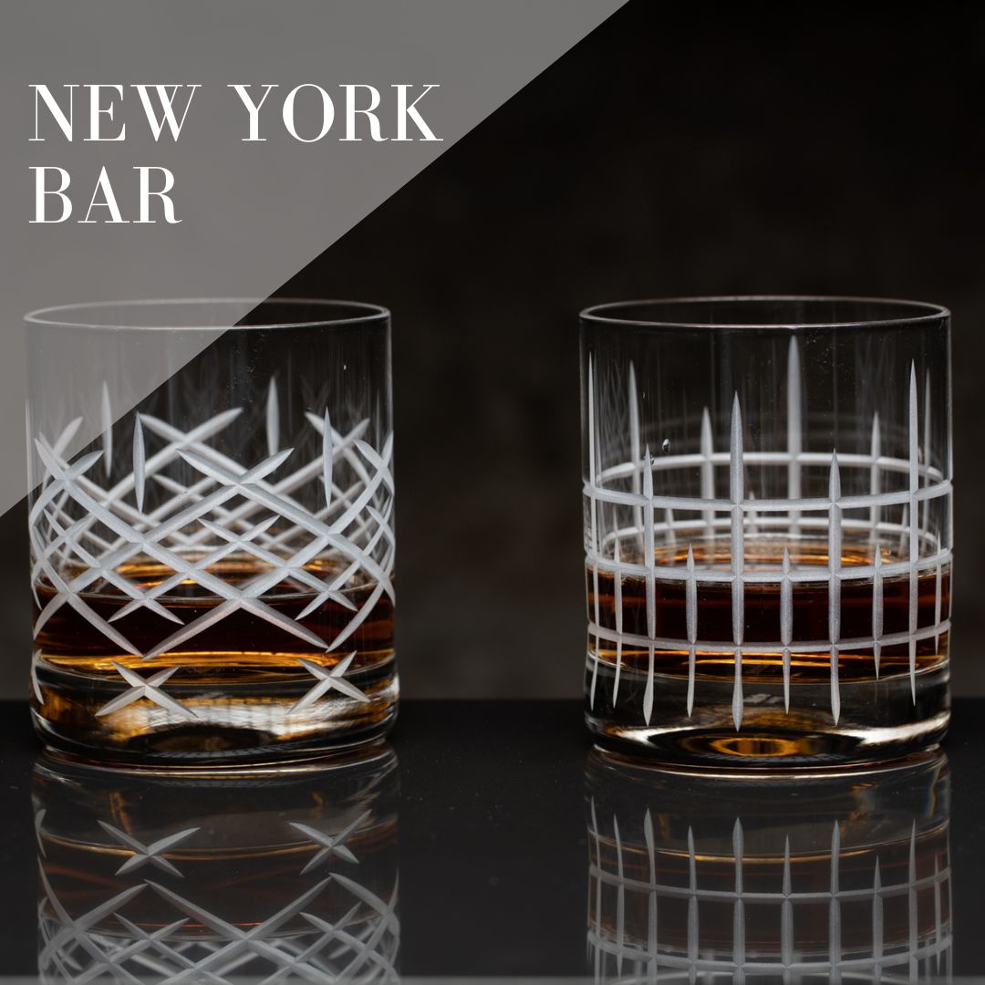 Ly Uống Rượu Mạnh Hình Trụ Với Thiết Kế Tối Giản Stoelzle New York Bar Manhattan Whisky Tumbler 320ml