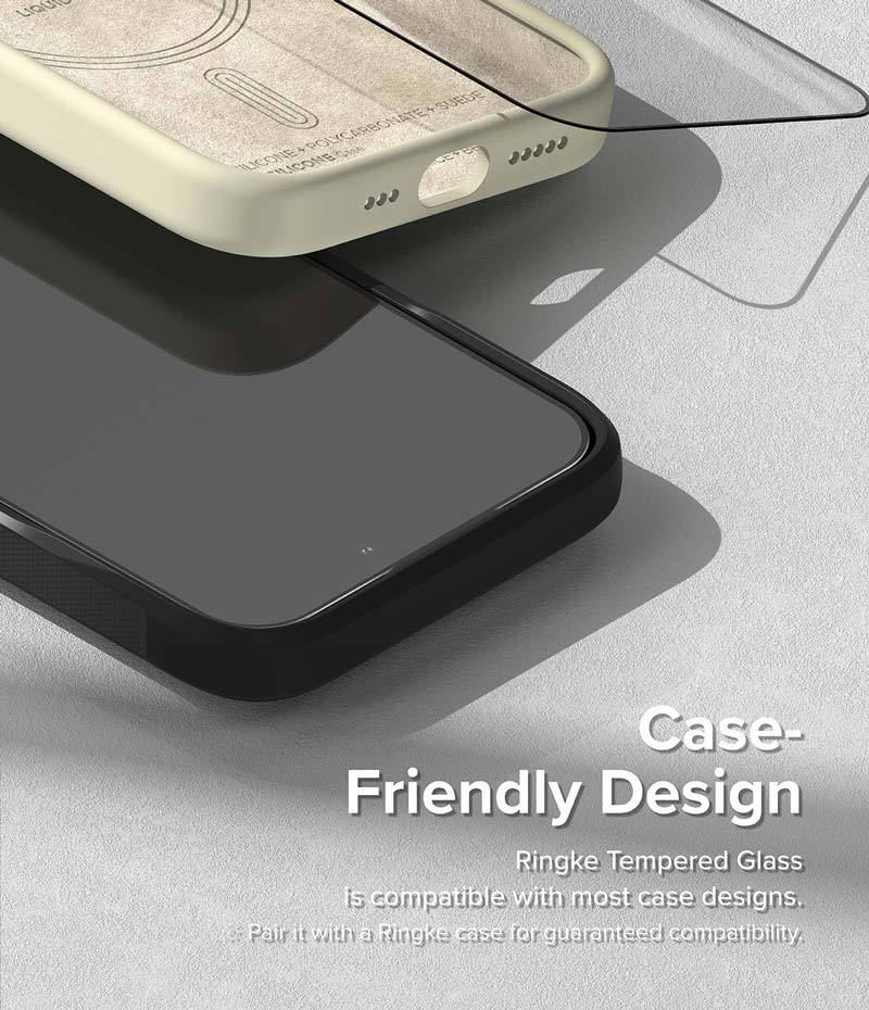 Dán cường lực dành cho iPhone 15 Pro Max/15 Pro/15 Plus/15 RINGKE Tempered Glass - Hàng Chính Hãng