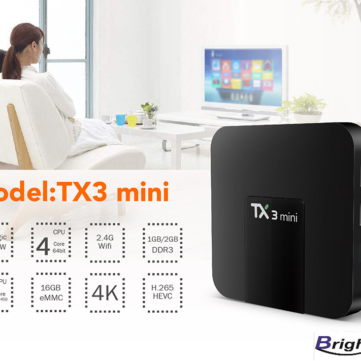 Đầu thu android tv box TX3 MINI ROM 16GB RAM 1GB XEM PHIM 4K