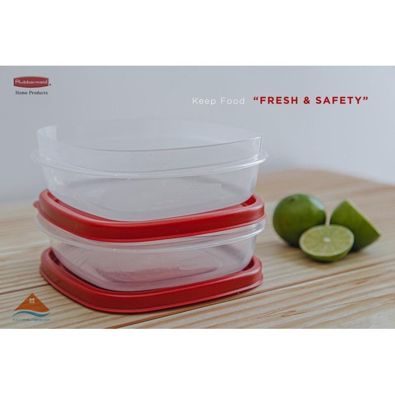 Set 2 hộp đựng thực phẩm NẮP CÓ VENT RUBBERMAID