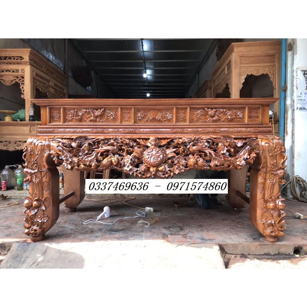 Sập Thờ Mai Điểu Gỗ Gụ