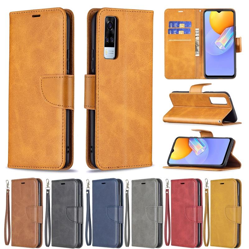 Ốp lưng điện thoại dạng ví da lật dành cho VIVO V21e V21 Y20 Y51a Y51s Y11 Y12 Y15 Y17