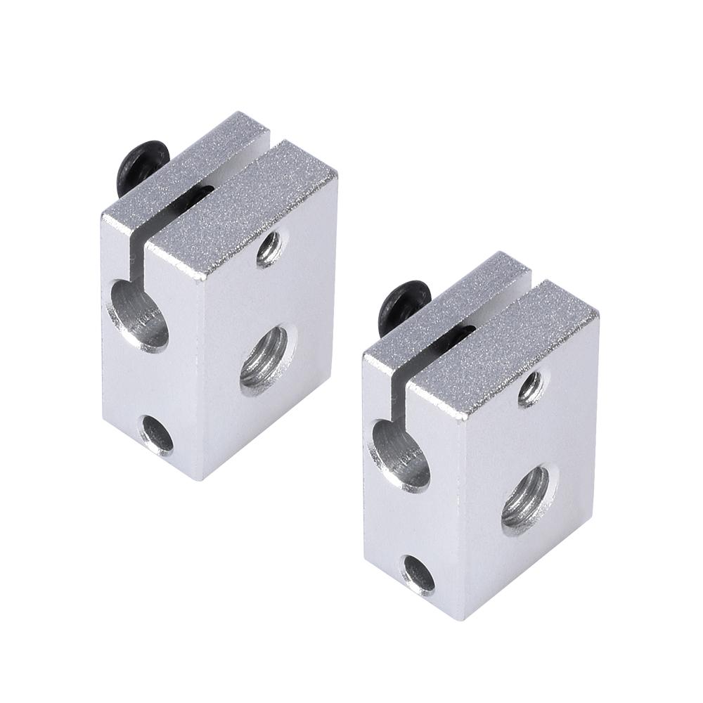 BigTreetech E3D V6 Block Block Block Aluminum với V6 Silicone Sock cho V6 Hotend PT100 Thermistor J-Head 1.75/3.0mm Các bộ phận máy in 3D 3D