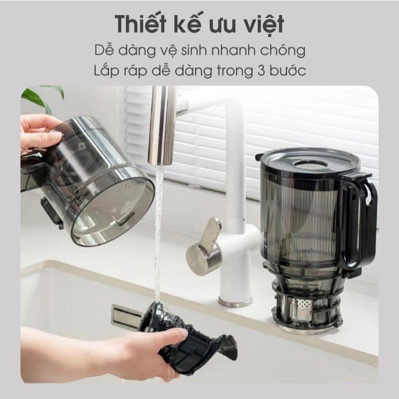 Máy Ép Chậm Kalite KSJ868, Công Suất 250w - Ống Tiếp 130mm, Ép Nguyên Quả Dễ Lắp Đặt và Vệ Sinh Máy, Hàng Chính Hãng