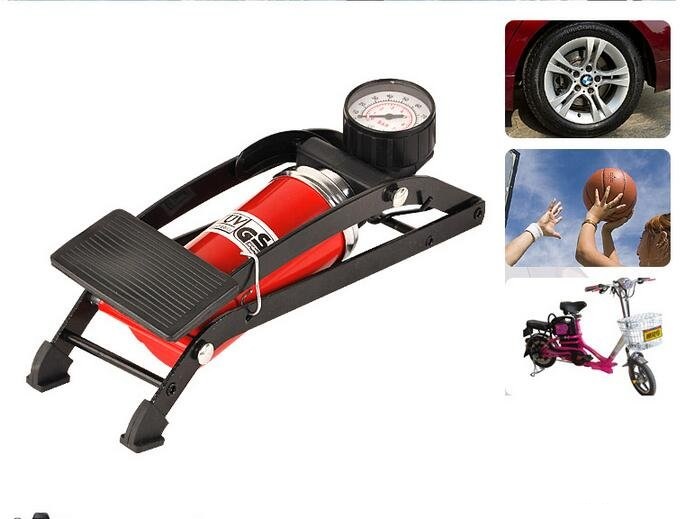 Dụng Cụ Bơm Hơi Dùng Chân High Pressure Tiện Lợi Chuyên Dùng Cho Xe Đạp, Xe Máy, Ô Tô