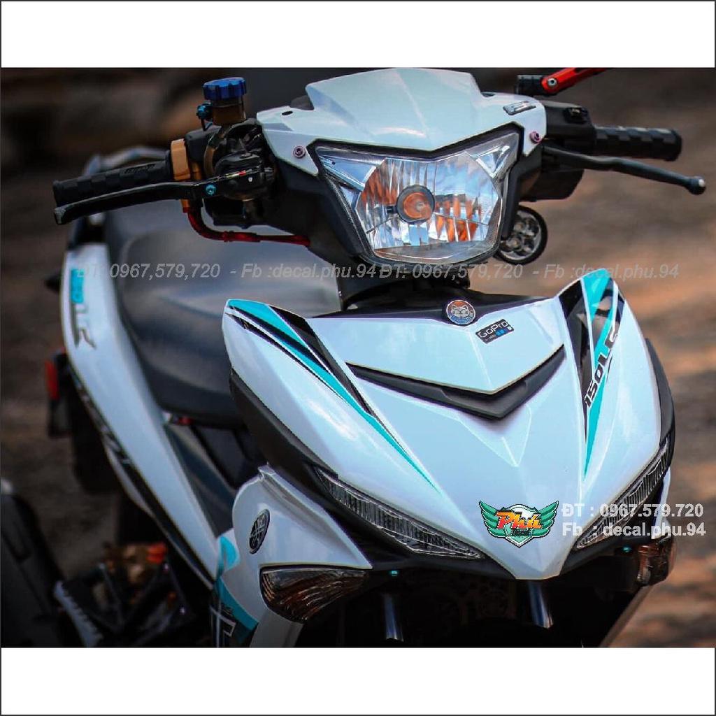 Tem Rời Exciter 150 Lc trắng xanh
