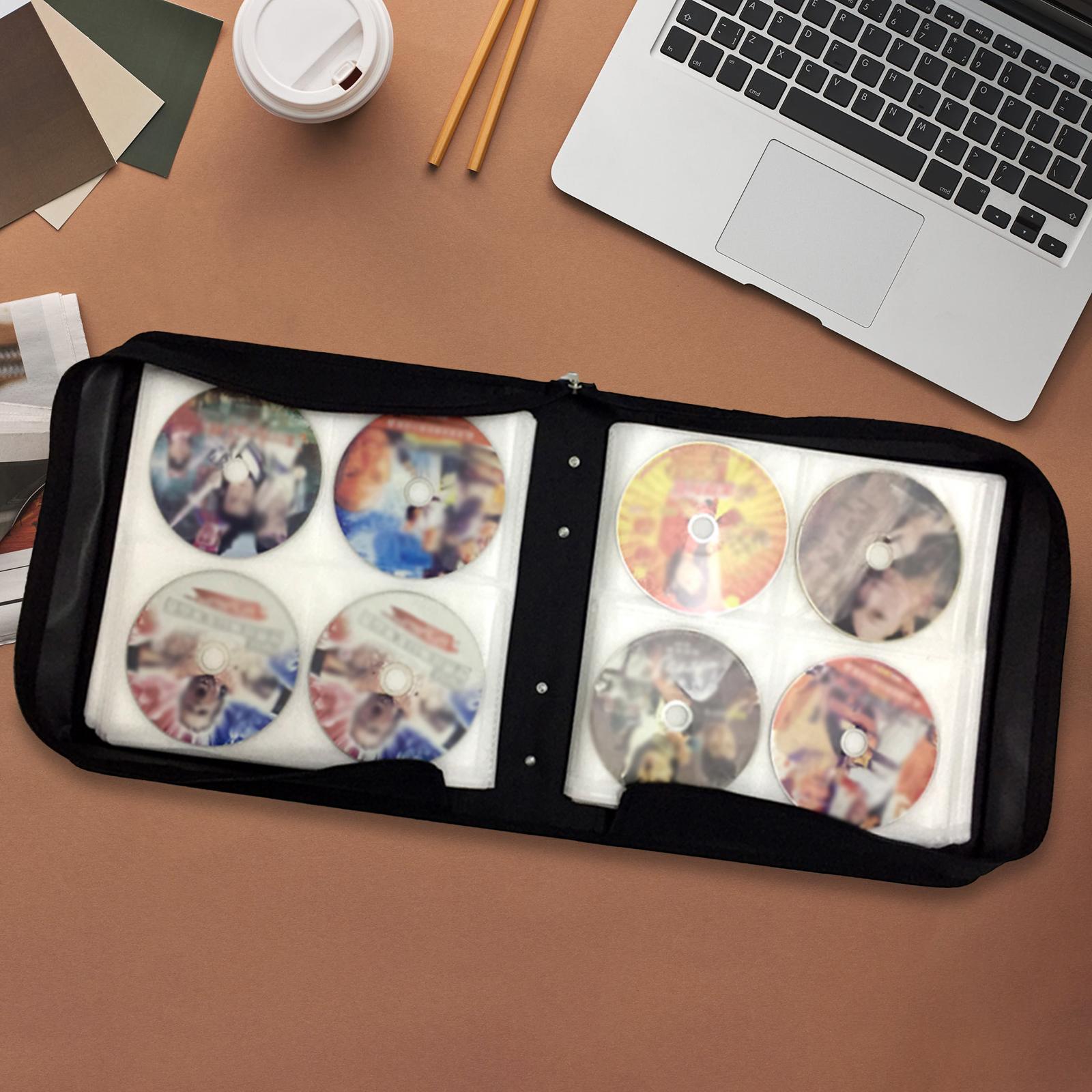 CD Case Bag Travel CD Wallet Disc Storage Bag CD Portable Bag for Car Office