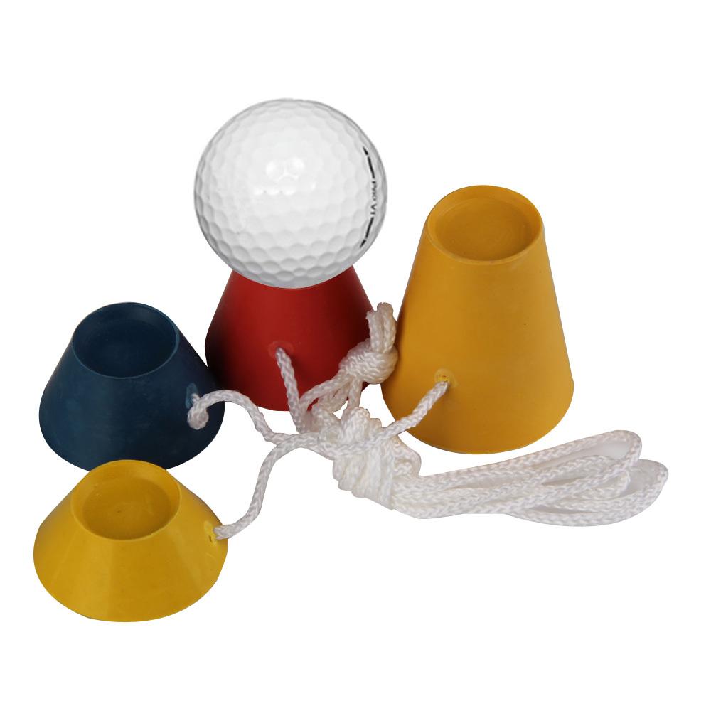 Thể Thao Mới Golf Tee Cao Su Mùa Đông Bộ Thun 33 Mm Tập Đánh Golf Bộ Dụng Cụ Hot Golf TEE Có Dây Cho Người Chơi Golf Tặng 4 Cái/bộ
