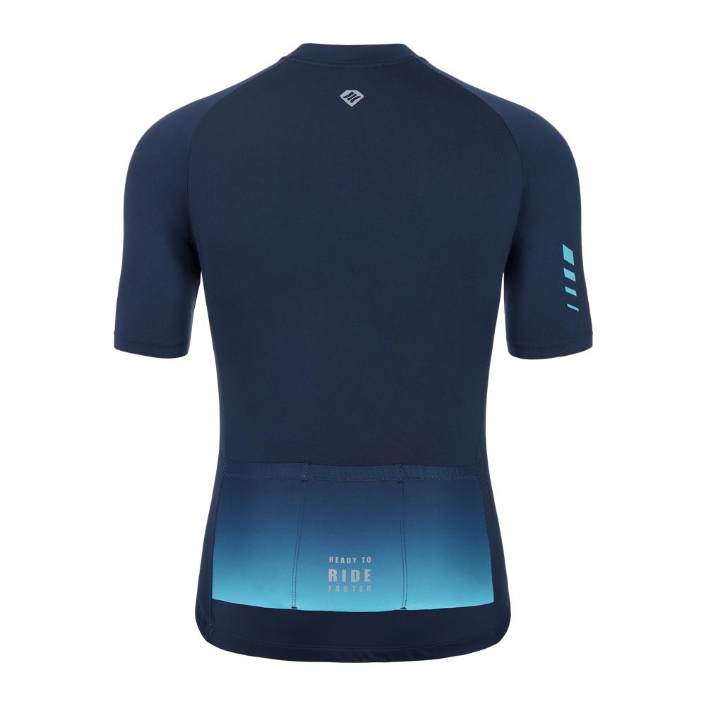 Santic Nam Đi Xe Đạp Tay Ngắn Mùa Hè Xe Đạp MTB Áo Sơ Mi Dây Kéo Đầy Đủ Đường Thoáng Khí Xe Đạp Thể Thao Quần Áo Phản Quang Kích Thước Châu Á Color: KM2C02235N Size: XXXL