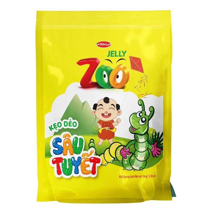 Kẹo dẻo Zoo Bibica Sâu Tuyết Túi 96g