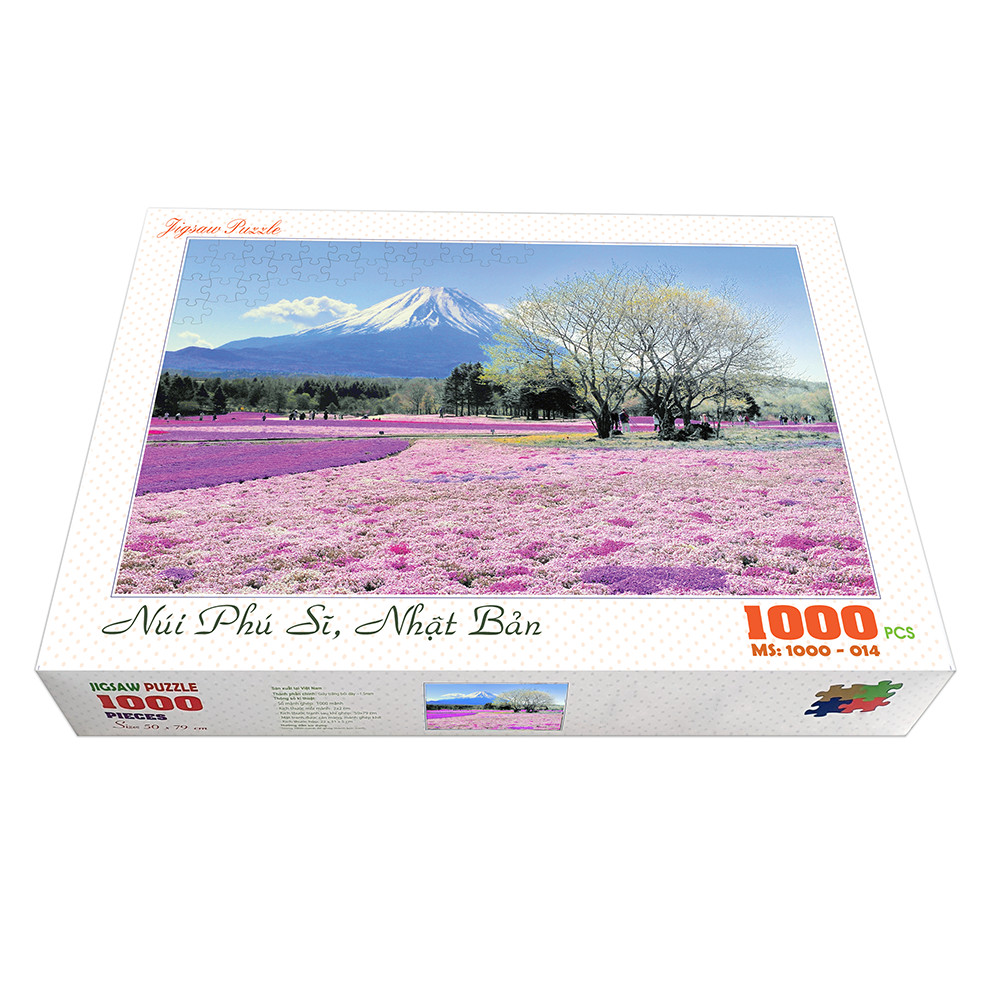 Bộ tranh xếp hình cao cấp 1000 mảnh ghép – Núi Phú Sĩ, Nhật Bản (50x79cm)