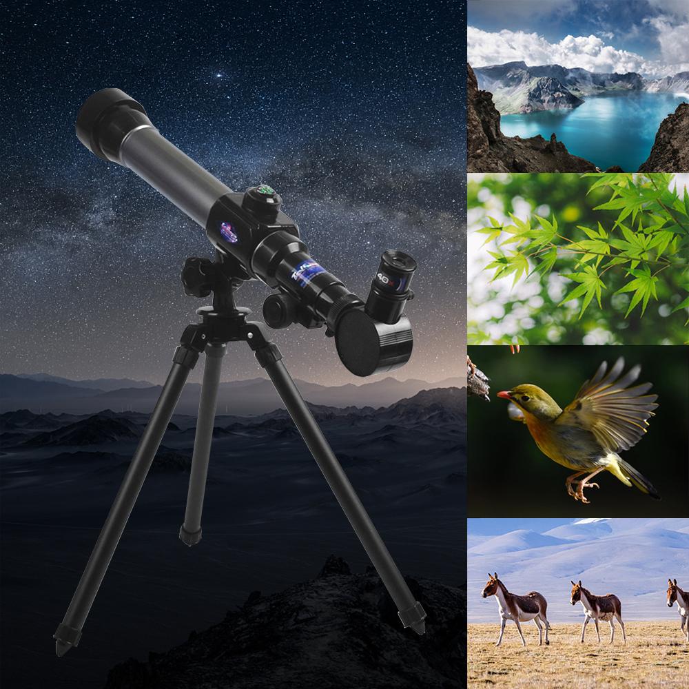 C2105 Kids Telescope 20X-30X-40X Adjustable Astronomical Telescope with Tripod for Children Beginners