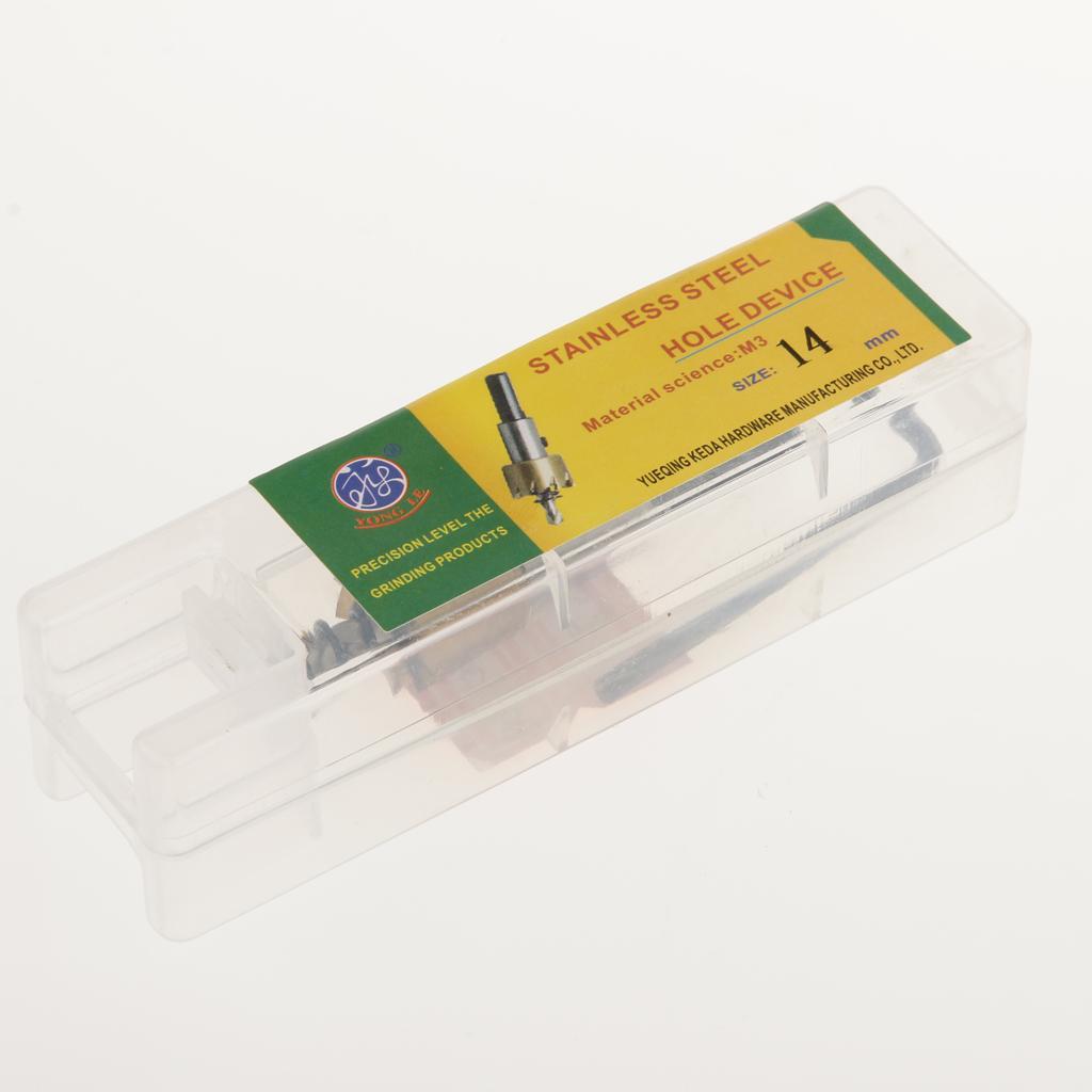 15X 14mm HSS High Speed Stainless Steel Drill Bit Multi-Bit Cutter Tool