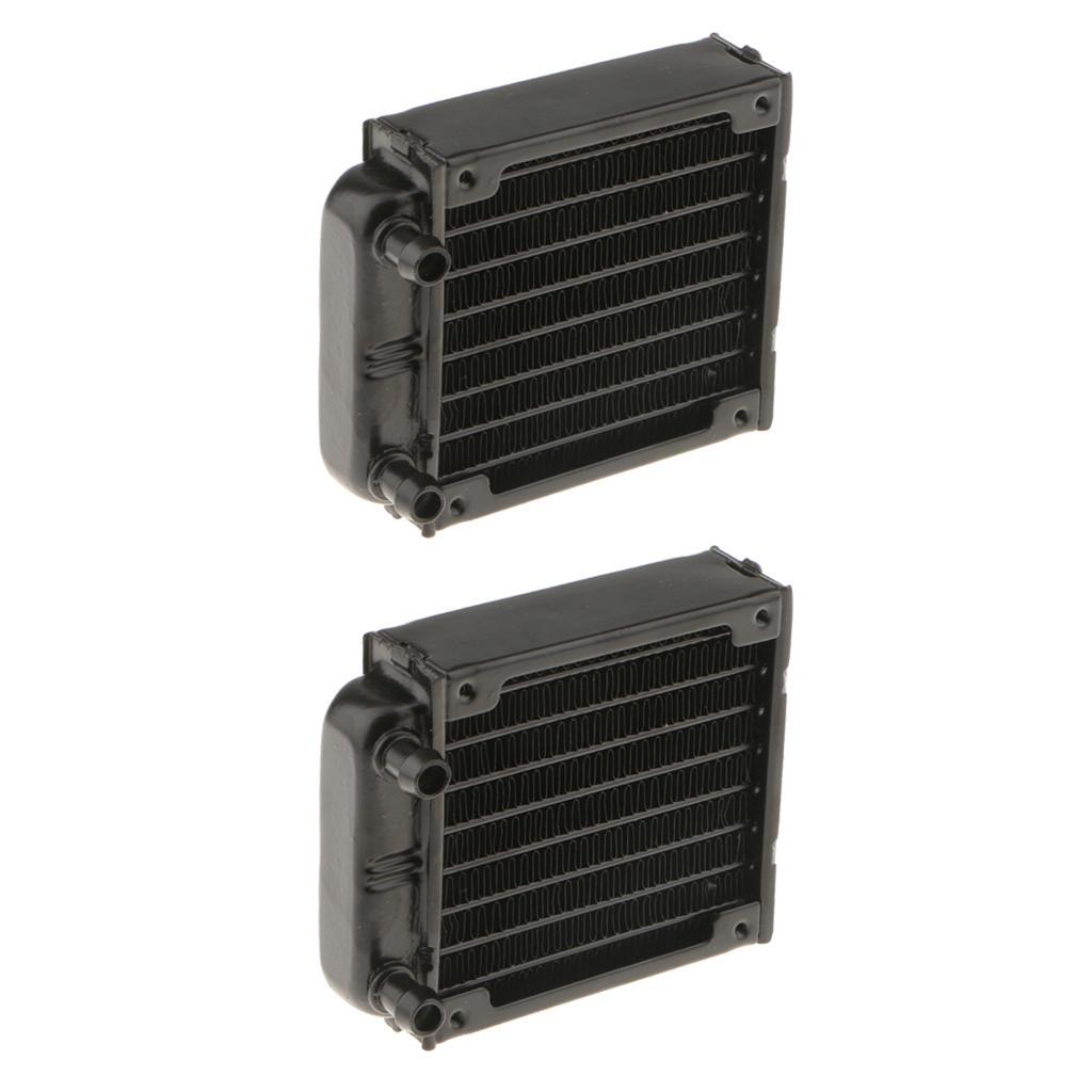2Pcs Aluminum Computer Radiator 8 Pipe 80mm Cooling For CPU Led Heatsink