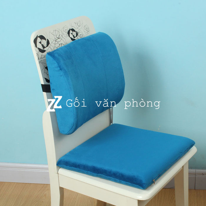 Gối tựa lưng ghế văn phòng (đệm lưng) CỠ TO DÀY 12CM cao su non