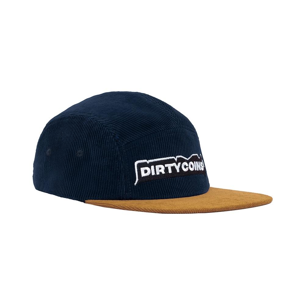 DirtyCoins Nón Corduroy 5 Panels Cap - Blue