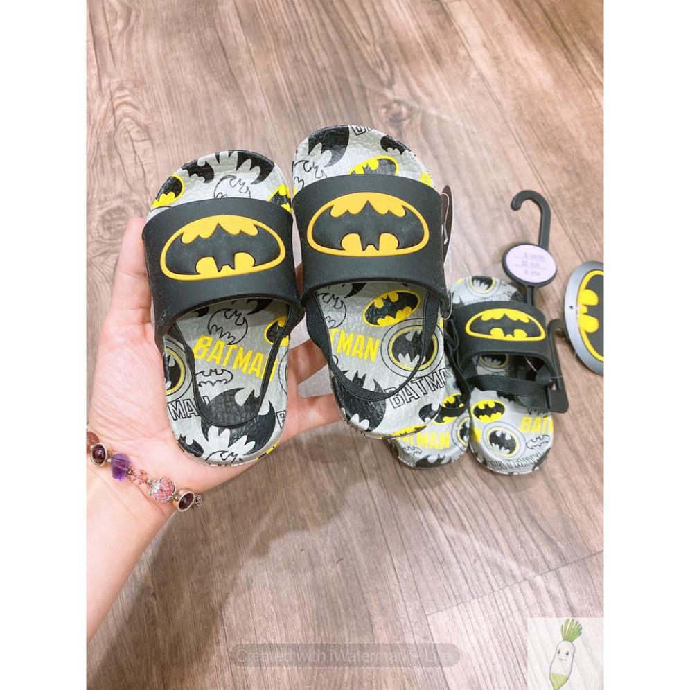 Dép cho bé trai, bé gái, dép hè quai ngang họa tiết Batman, Minnie DH01