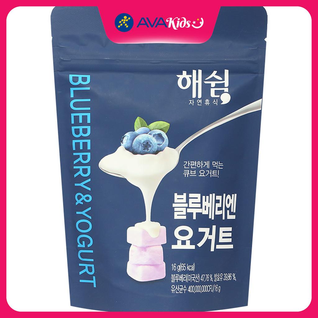Sữa chua khô sấy lạnh vị việt quất Haeswim gói 16g (từ 7 tháng) - Hàng Chính Hãng
