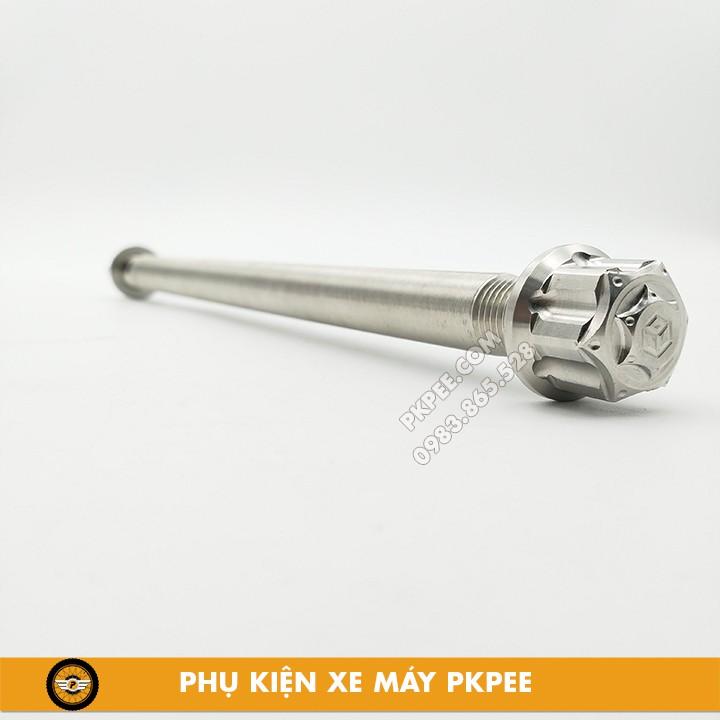Combo Cốt Inox Bánh Xe Trước, Sau Găn Wave, Dream, Sirius, Exciter, Winner, Raider, Satria Kèm Tán Inox