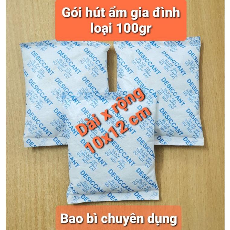 Gói hút ẩm, Hạt hút ẩm 1kg loại 1/2/3/5/10/20/50/100/500g Silicagel chống ẩm mốc, khử mùi, bảo vệ hàng hóa tránh ẩm mốc