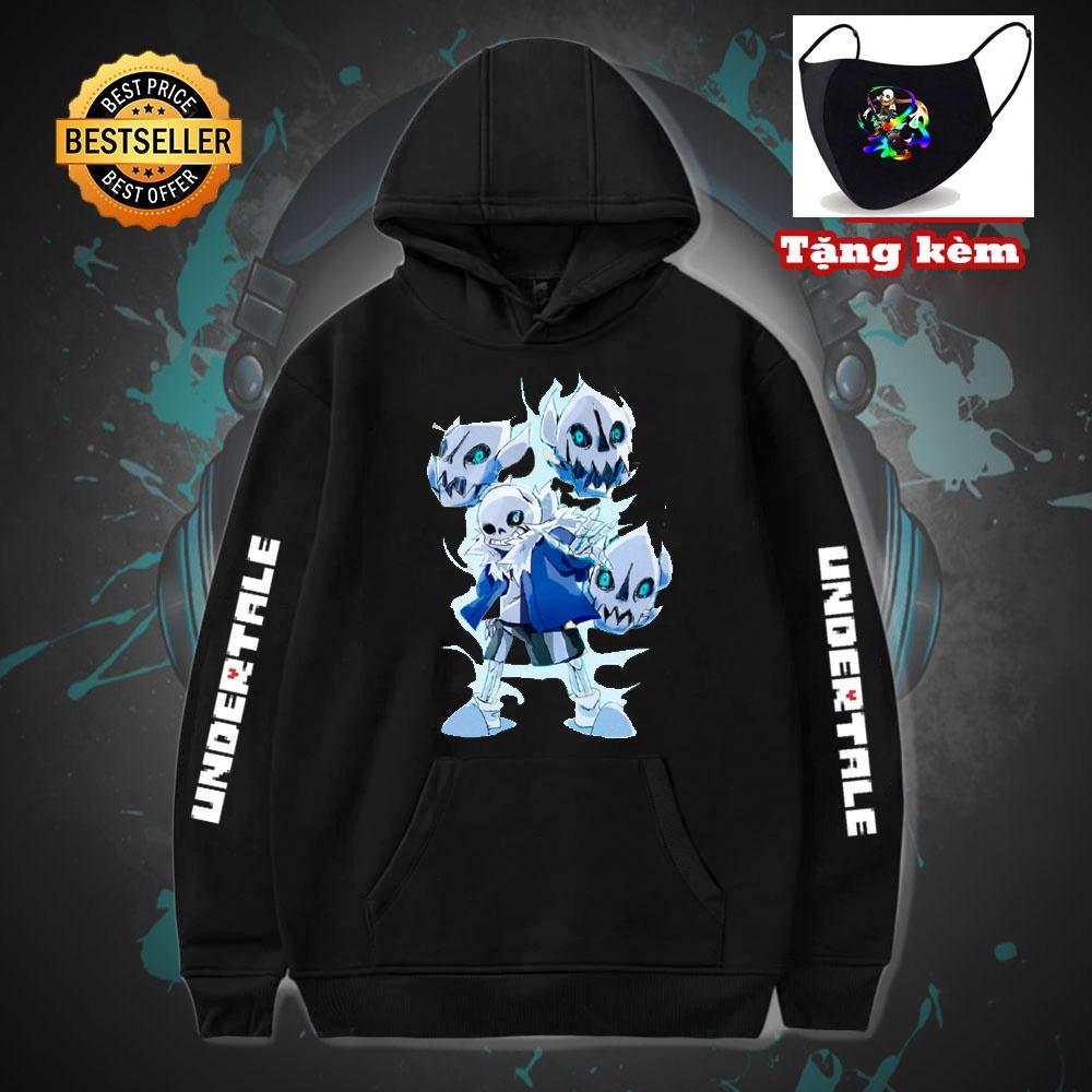 BST 10 Mẫu Áo Hoodie Sans Undertale - áo thun khẩu trang in hình sans sieu chất