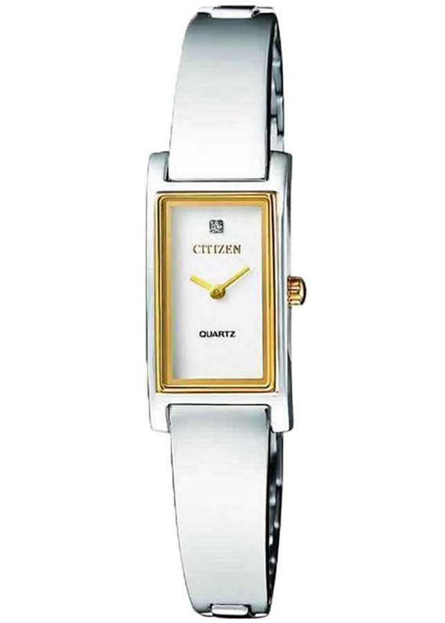 Đồng Hồ Nữ Citizen Đính Đá Swarovski Dây Thép Không Gỉ EZ6364-59A - Mặt Trắng