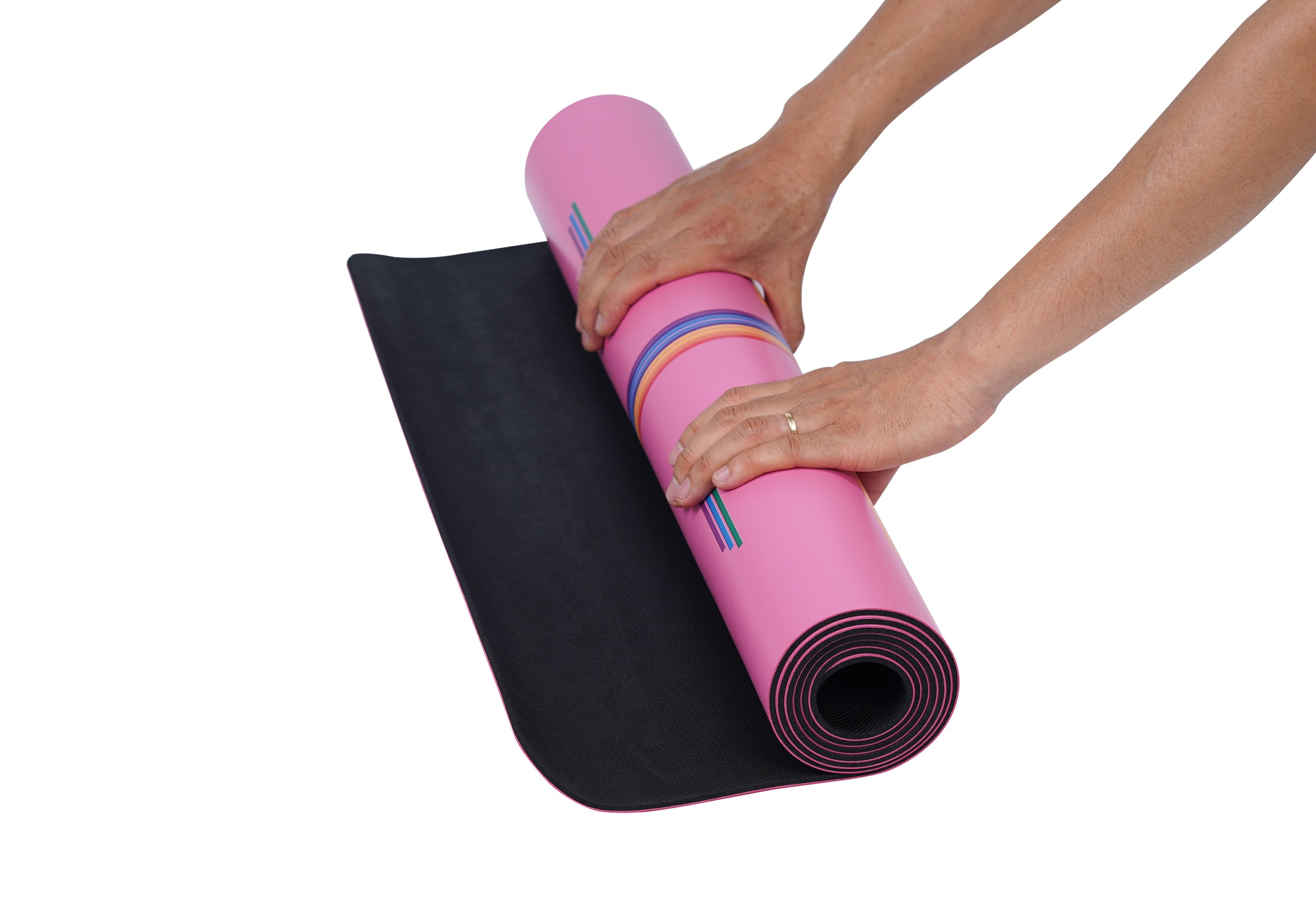 Thảm tập yoga cao su cao cấp 183x68x0.5cm định tuyến - Chống thấm, chống trơn, trượt - Thương hiệu QUEEN