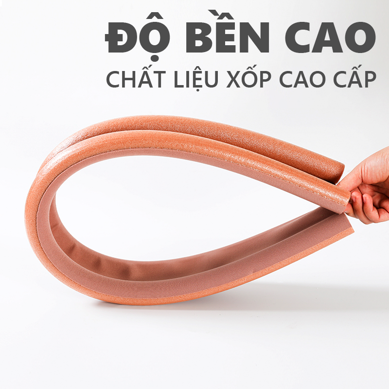 Nẹp xốp chắn khe cửa Ron chặn khe hở chống ồn, chống côn trùng, chống thoát hơi gió điều hòa
