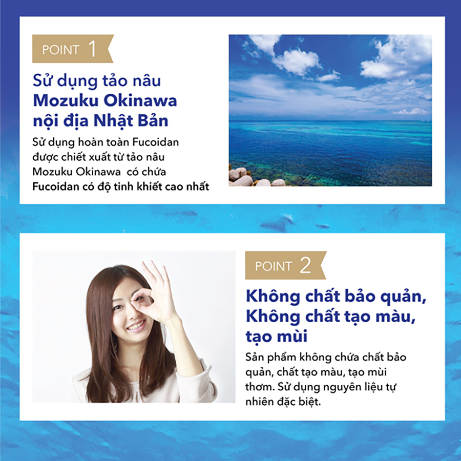 Combo 3 Hộp Fucoidan Nhật Bản Tăng Cường Đề Kháng, Miễn Dịch Genki Fami