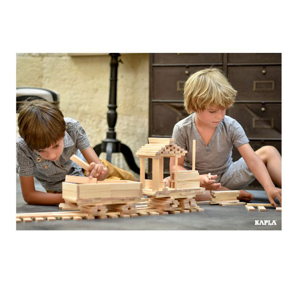 Bộ xếp hình thành phố City blocks 200 | Kapla xây dựng mô hình sáng tạo, đồ chơi gỗ thông minh