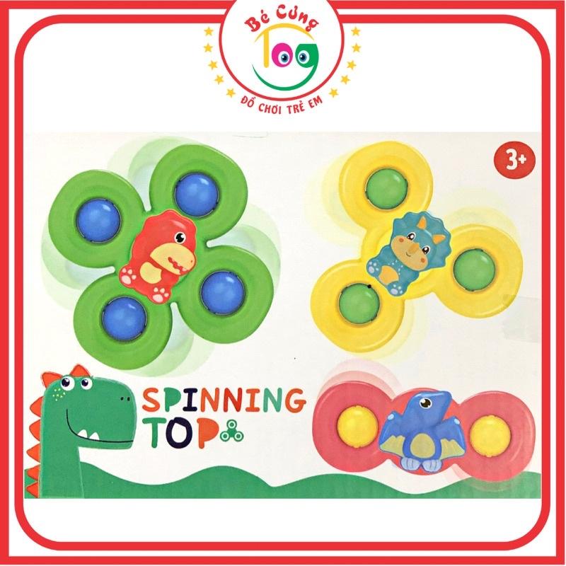 Đồ Chơi 3 Con Quay Dán Tường Spinner Hình Khủng Long Dành Cho Bé