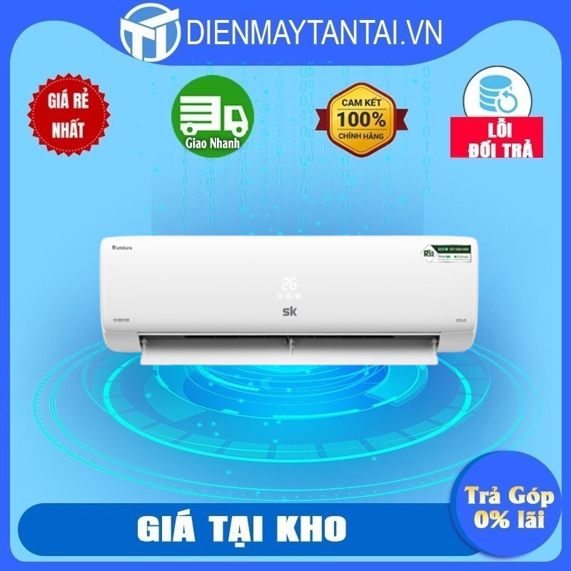 Điều Hòa Sumikura 12000Btu 1 Chiều Inverter APS/APO-120/GOLD - hàng chính hãng - chỉ giao HCM