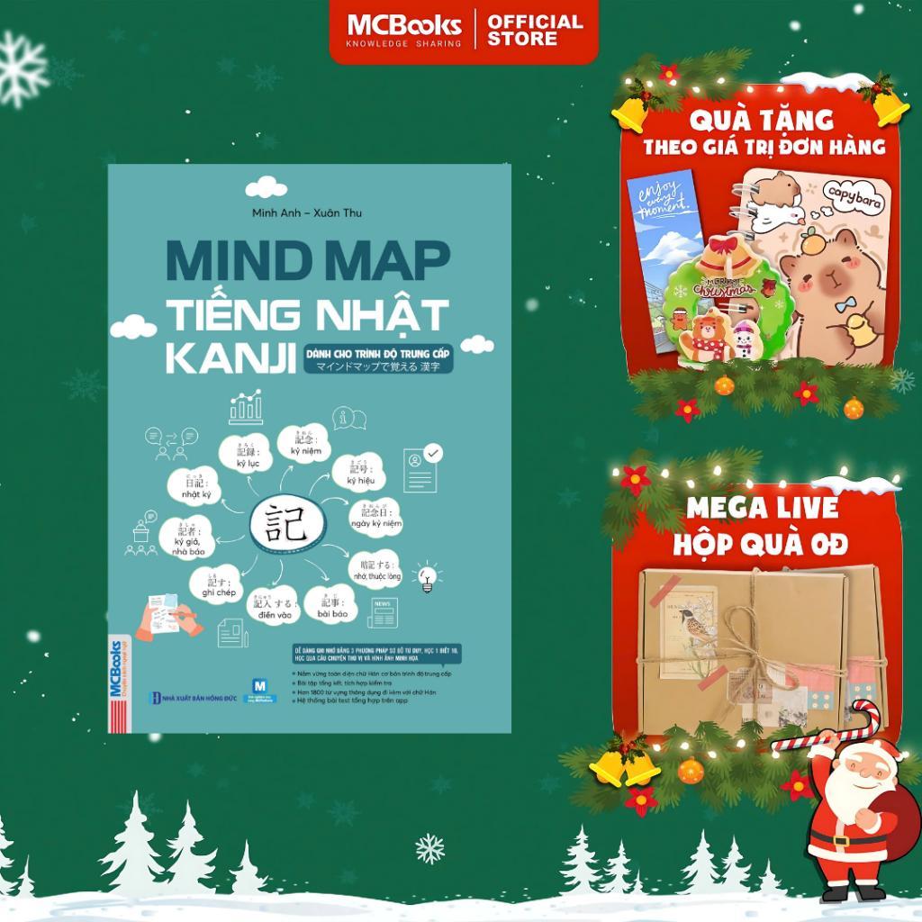 Sách - Mindmap Kanji Tiếng Nhật - Dành Cho Trình Độ Trung Cấp - MCBooks
