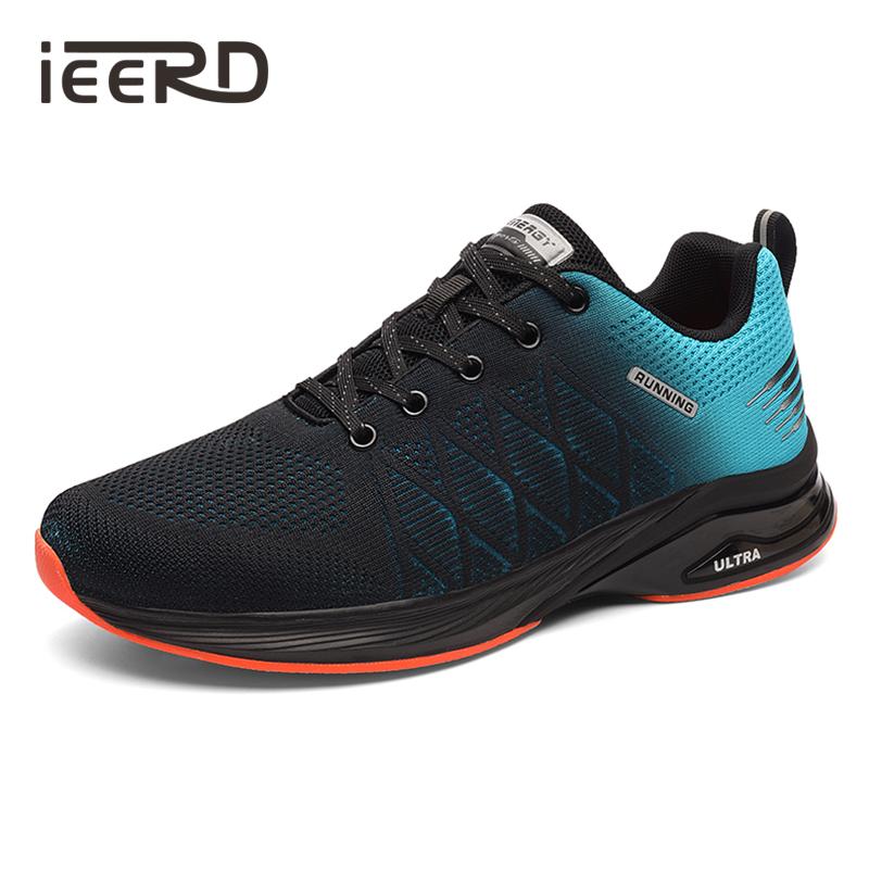 Plus Size 39-50 Nam Chạy Bộ Thoáng Khí Nam Giày Thể Thao Nhẹ Giày Đi Bộ Giày Plus Size Tenis Masculino Color: Black Shoe Size: 42