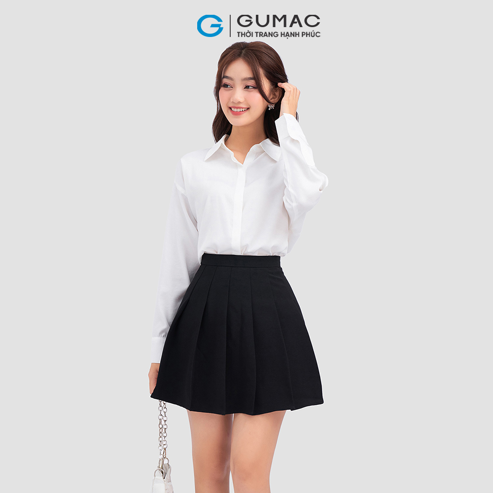 Áo sơ mi phom rộng GUMAC AC12007