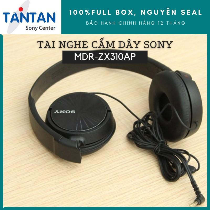 Tai nghe CHOÀNG ĐẦU Sony MDR-ZX310AP | | Neodymium tái tạo âm thanh mạnh mẽ - Thiết kế gập gọn nhẹ - Micro | Hàng Chính Hãng