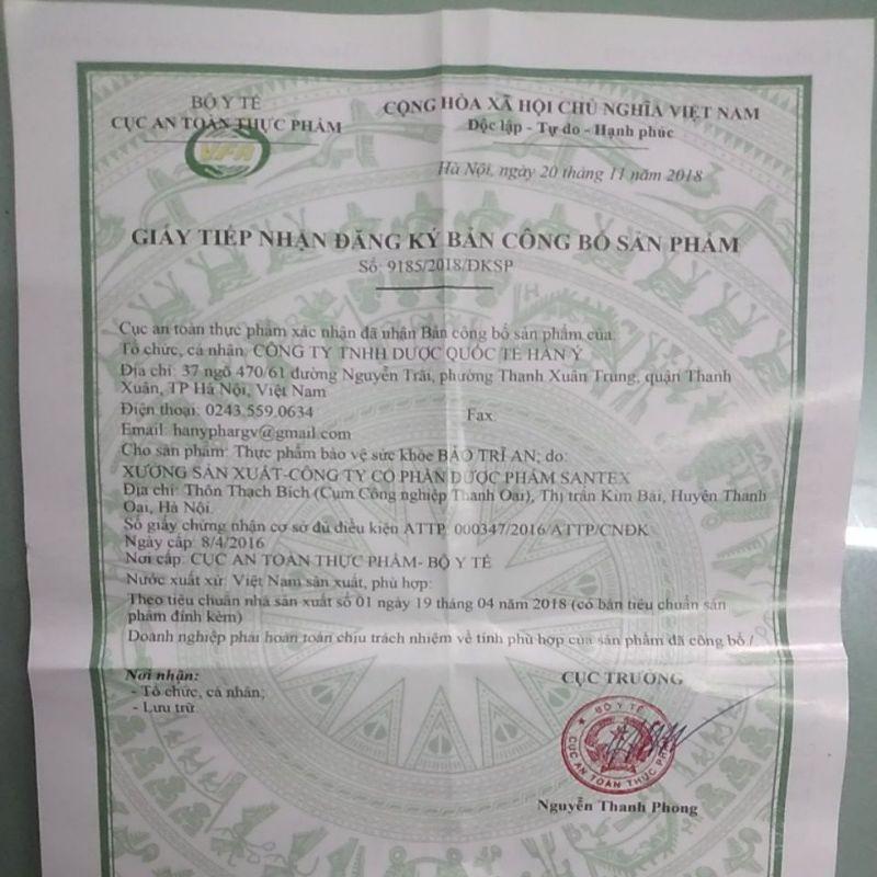 Bảo Trĩ An hộp 30 viên - hỗ trợ giảm táo bón, giảm trĩ. thành phần thảo dược an toàn, hiệu quả