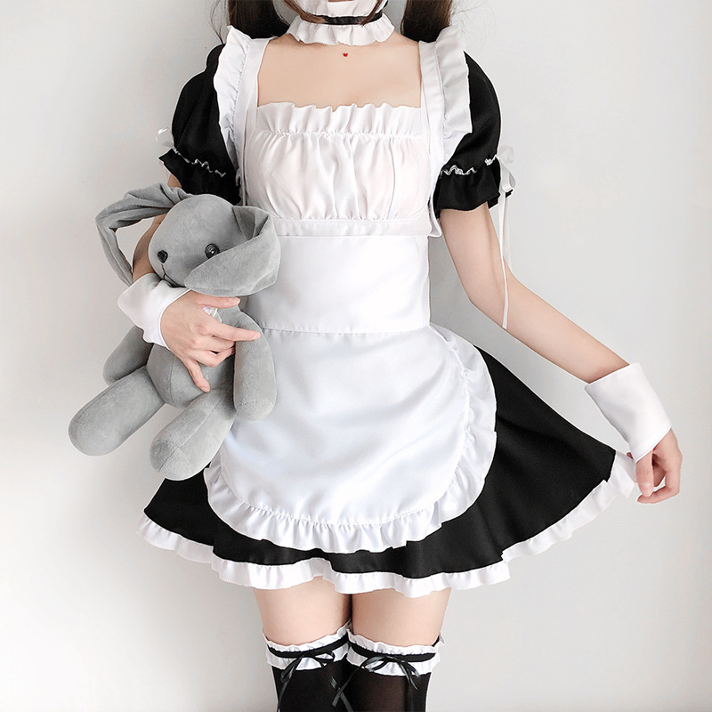 Đồ hóa trang bộ váy cosplay hầu gái Nhật bản