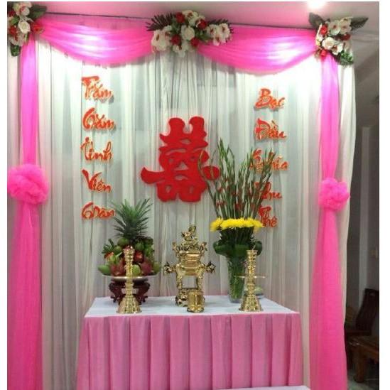 Câu đối trang trí tiệc cưới