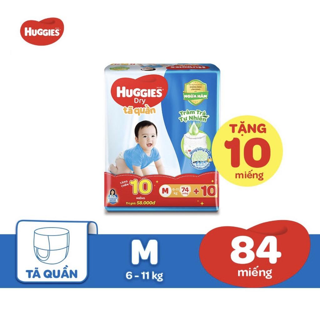 Bỉm Huggies quần/dán đủ size M74/L68/XL62/XXL56(Bao bì mới)