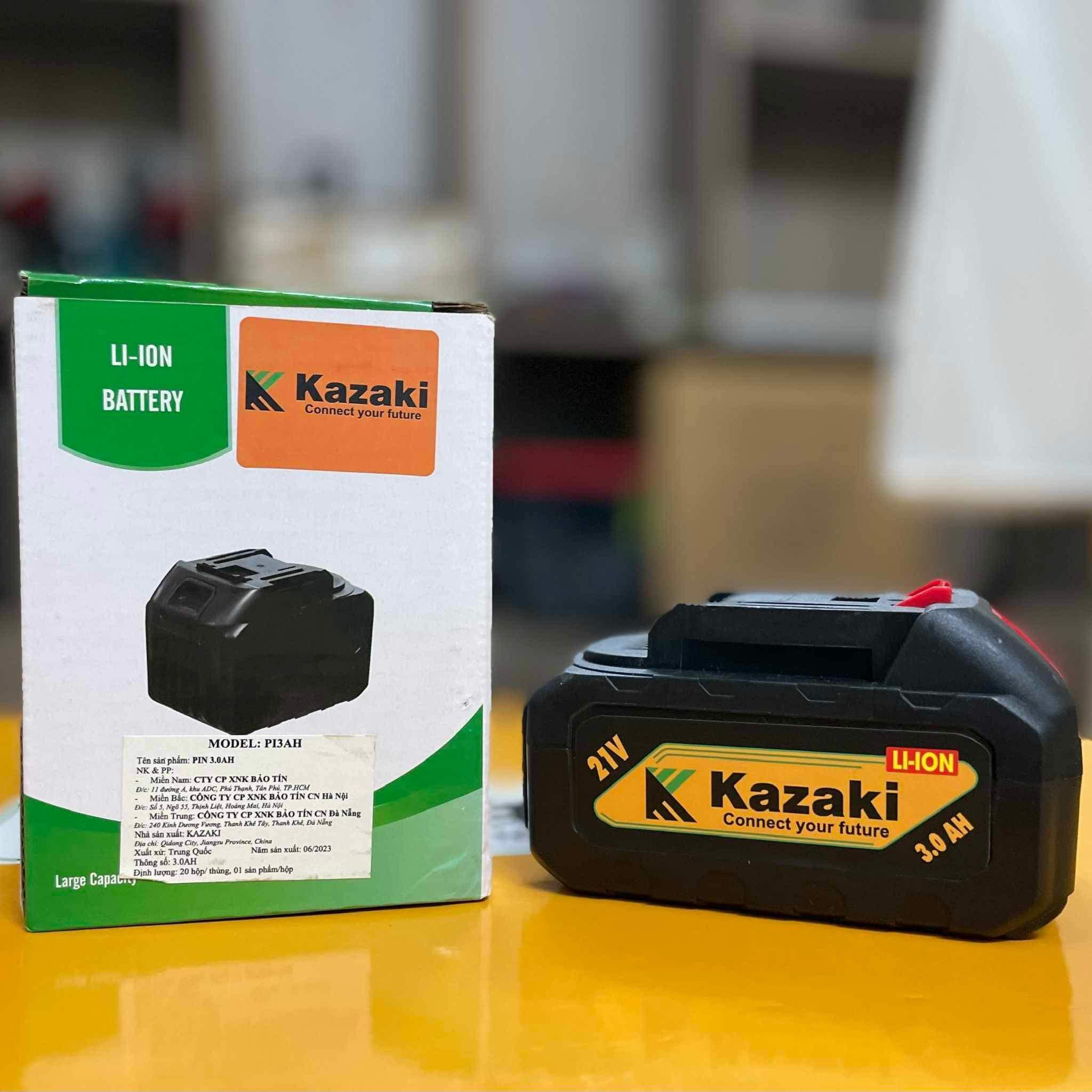 PIN 1.5AH, 2.0AH, 3.0AH, 4.0AH /21V KAZAKI - HÀNG CHÍNH HÃNG