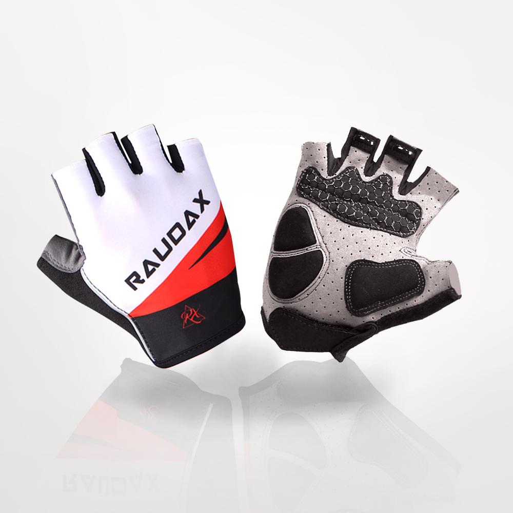 Raudax Chống Sốc Phản Quang Găng Tay Xe Đạp Ngón Tay Thể Thao Nam Nữ Mùa Hè Tập Gym Thể Hình MTB Đường Găng Tay Xe Đạp