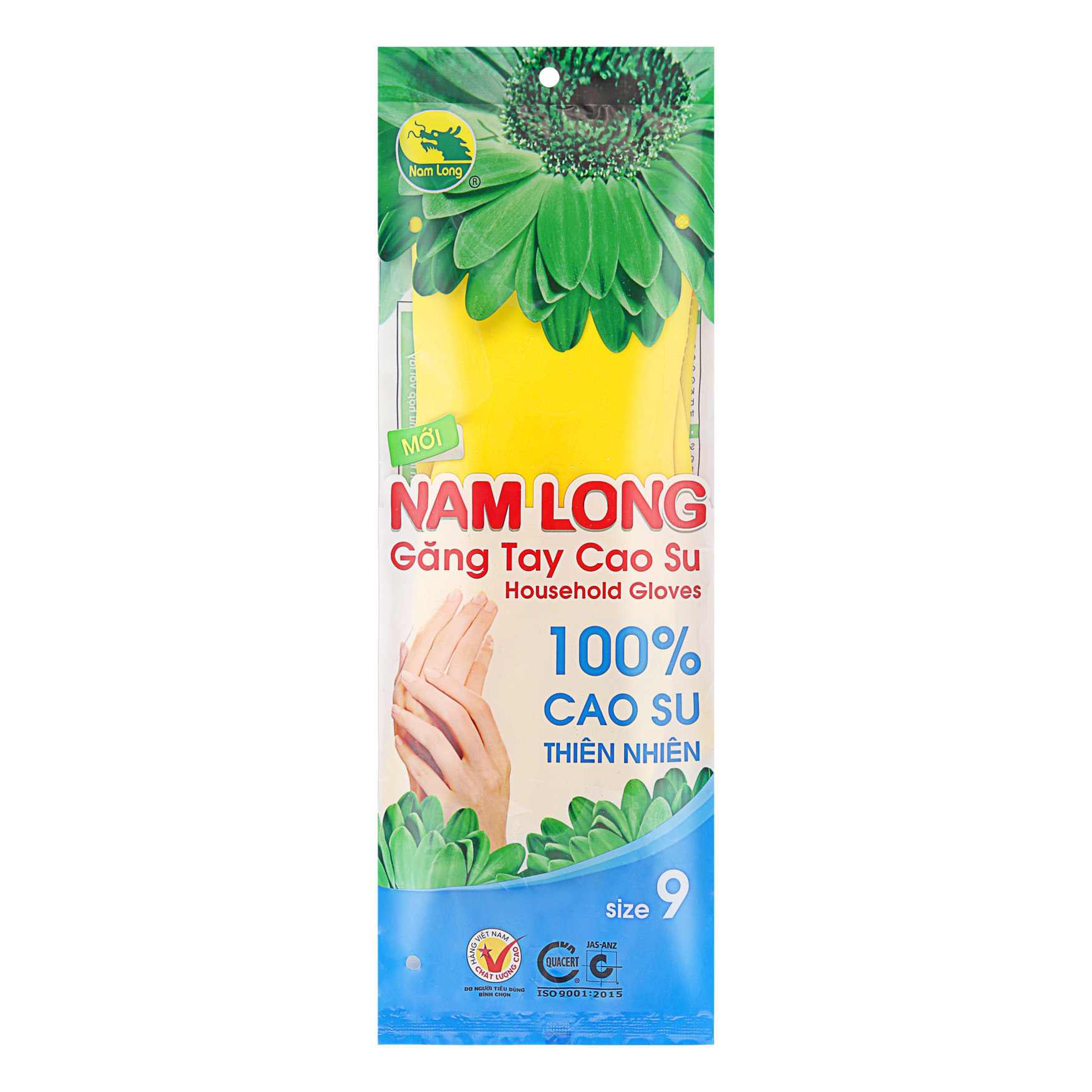 Găng tay cao su Nam Long size Trung 9 - Hàng chính hãng