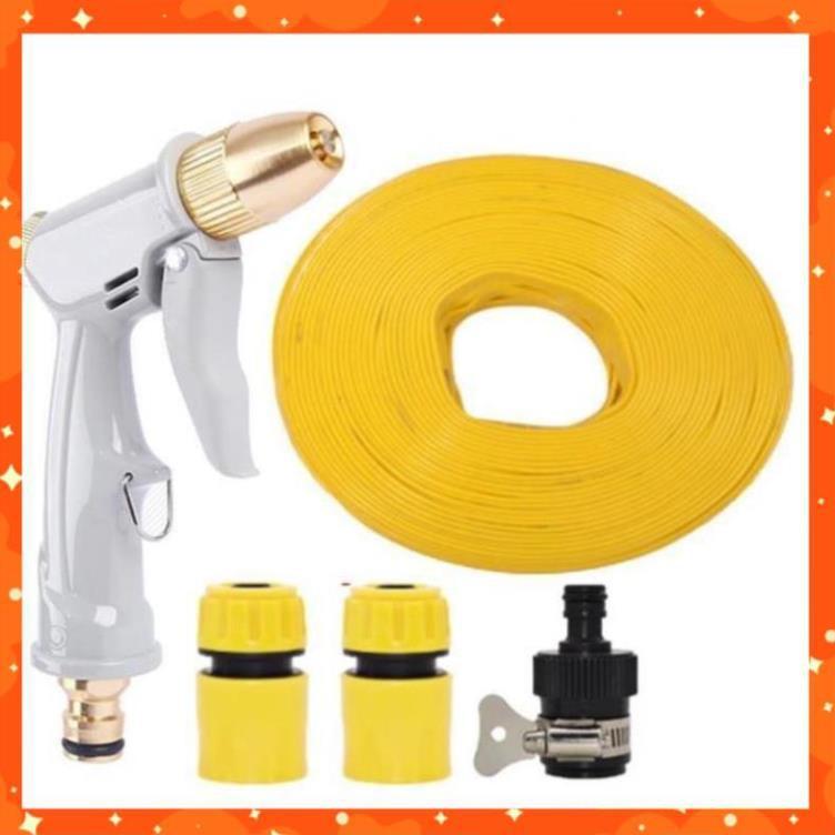 Bộ dây vòi xịt nước rửa xe, tưới cây tăng áp 3 lần, loại 15m  206846