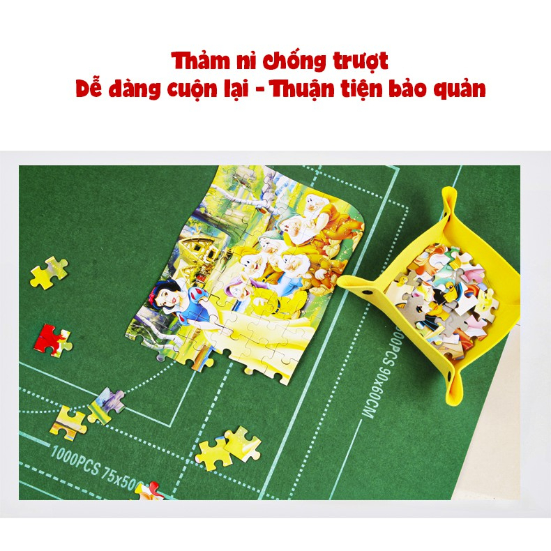 Thảm Ghép Tranh Xếp Hình 1000 1500 2000 3000 6000 mảnh - Bộ Phụ Kiện Jigsaw Puzzle - Tấm Cuộn