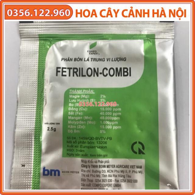 Phân bón lá vi lượng nhập khẩu cao cấp FETRILON COMBI 2,5g