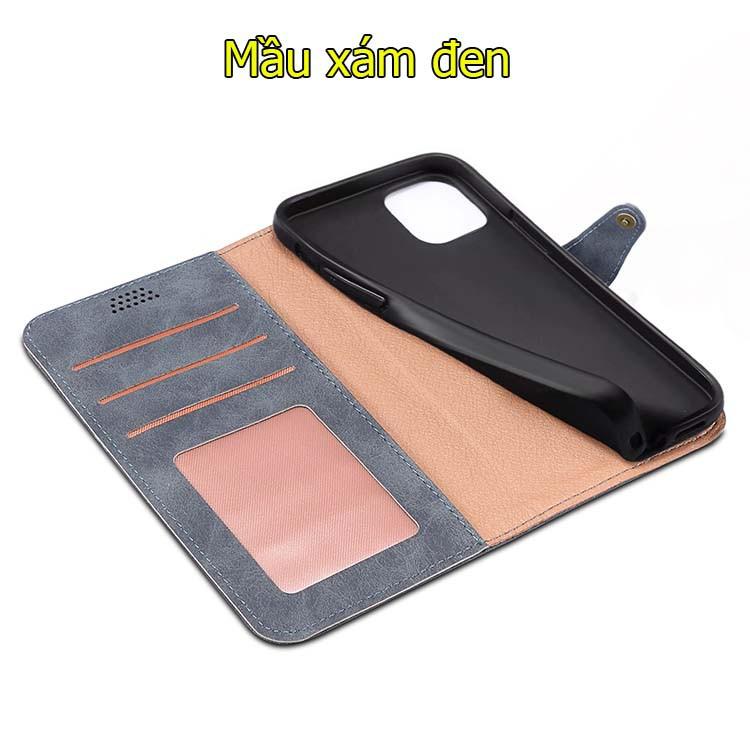 Bao da dành cho iPhone 12 pro max/ 11 pro max dạng ví đa năng