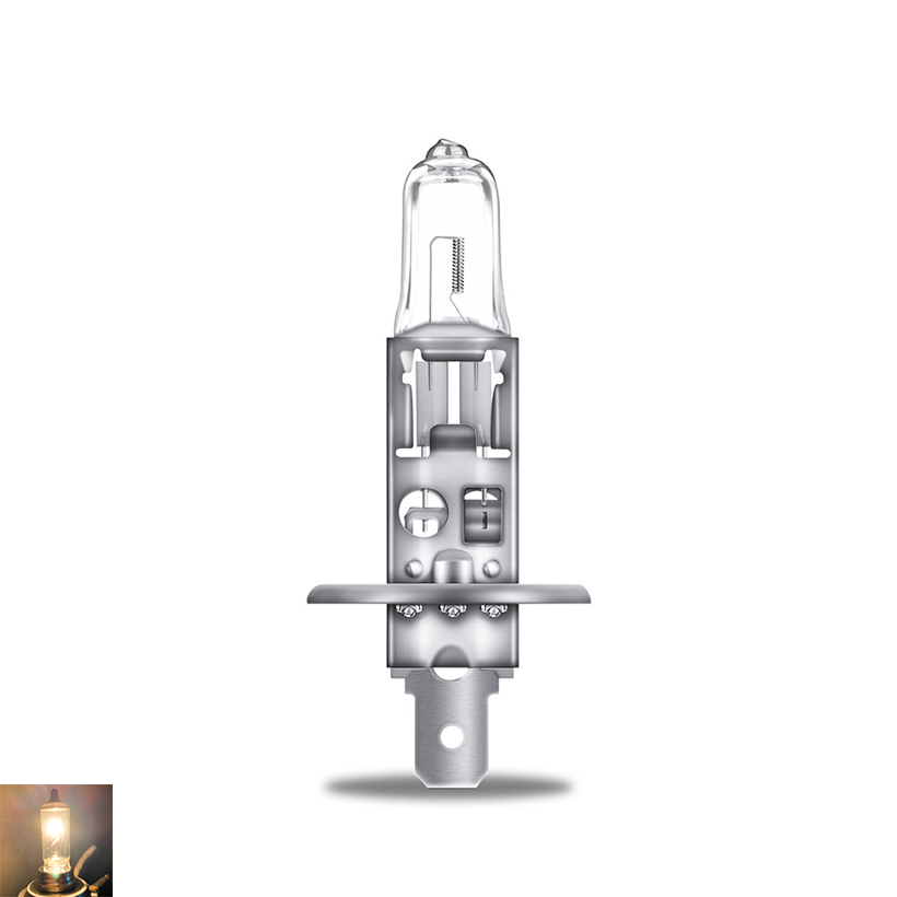 Bóng đèn halogen tăng sáng 100% OSRAM NIGHT BREAKER SILVER H1 12v 55w (Hộp giấy 1 cái)